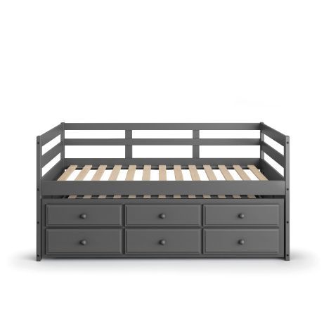 Darcie - Captain Bed - Gray Finish Unique Piece Furniture