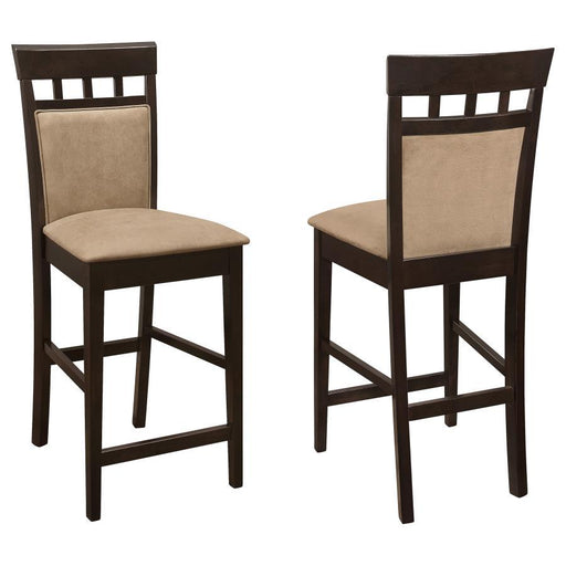 Gabriel - Upholstered Counter Height Stools (Set of 2) - Cappuccino And Beige Unique Piece Furniture