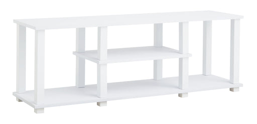 Baraga - White - TV Stand Unique Piece Furniture