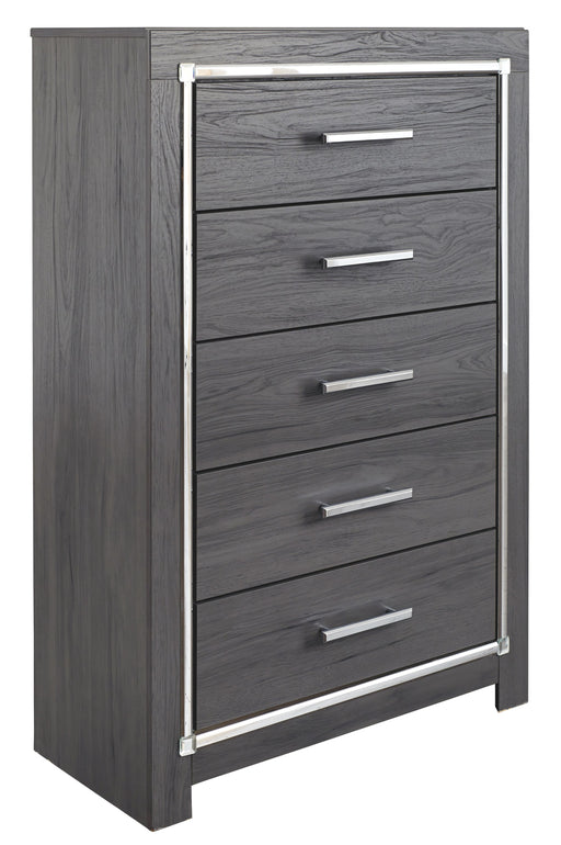 Lodanna - Gray - Five Drawer Chest Unique Piece Furniture