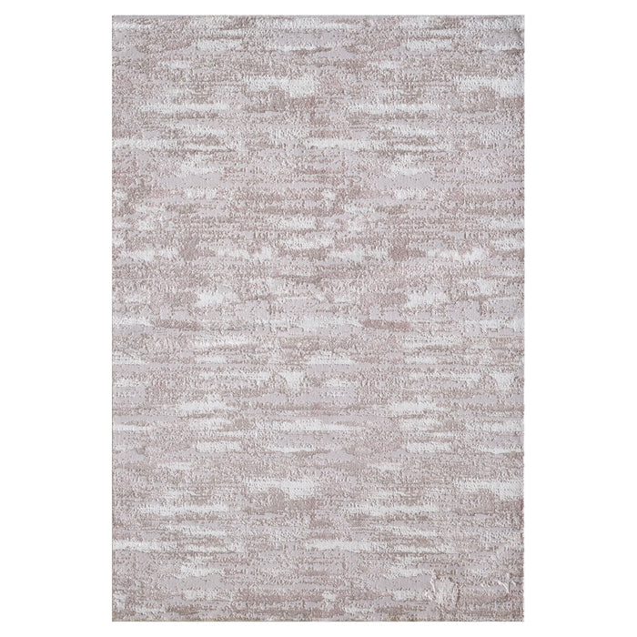 Milano Collection Champagne Bliss Woven Area Rug In Pink