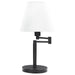 Colombe - Rotatable Frame Table Lamp - Off White And Matte Black Unique Piece Furniture