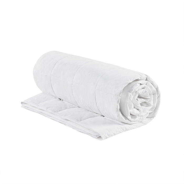 Goose Feather And Down Filling All Seasons Blanket, White