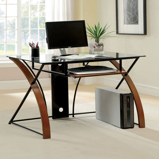 Baden - Computer Desk - Oak / Black Unique Piece Furniture