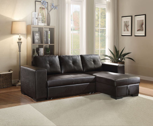 Lloyd - Sectional Sofa - Black PU Unique Piece Furniture