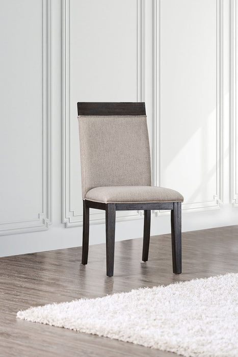Modoc - Side Chair (Set of 2) - Espresso / Beige Unique Piece Furniture