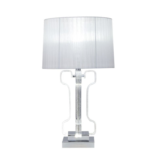 Melinda - Table Lamp - Clear Acrylic & Chrome Unique Piece Furniture