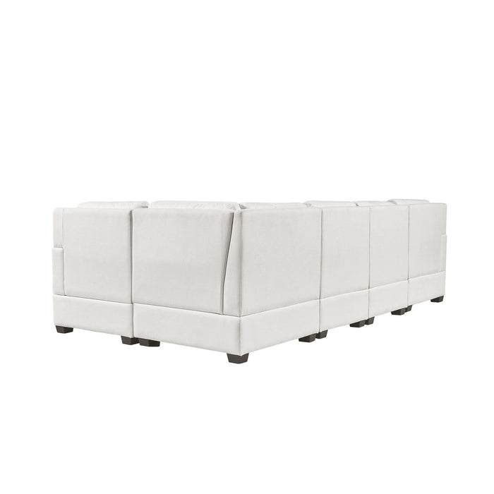 U_Style Sectional Modular Sofa With 2 Tossing Cushions And Solid Frame For Living Room