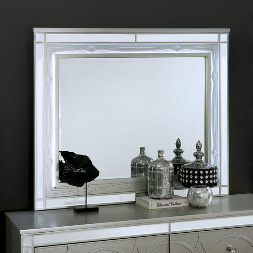 Manar - Mirror - Silver Unique Piece Furniture