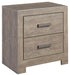 Culverbach - Gray - Two Drawer Night Stand Unique Piece Furniture