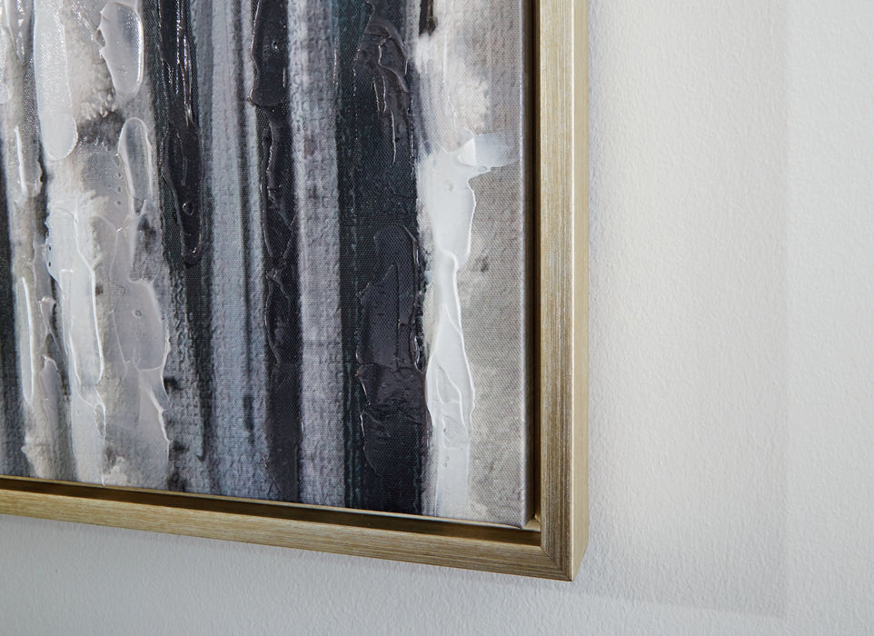 Baabell - Wall Art - Blue / White