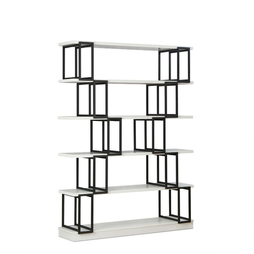 Verne - Bookshelf - White & Black Unique Piece Furniture