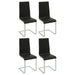 Broderick - Upholstered Side Chairs (Set of 4) - Black And White Unique Piece Furniture