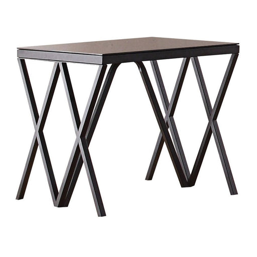 Magenta - End Table - Black & Glass Unique Piece Furniture