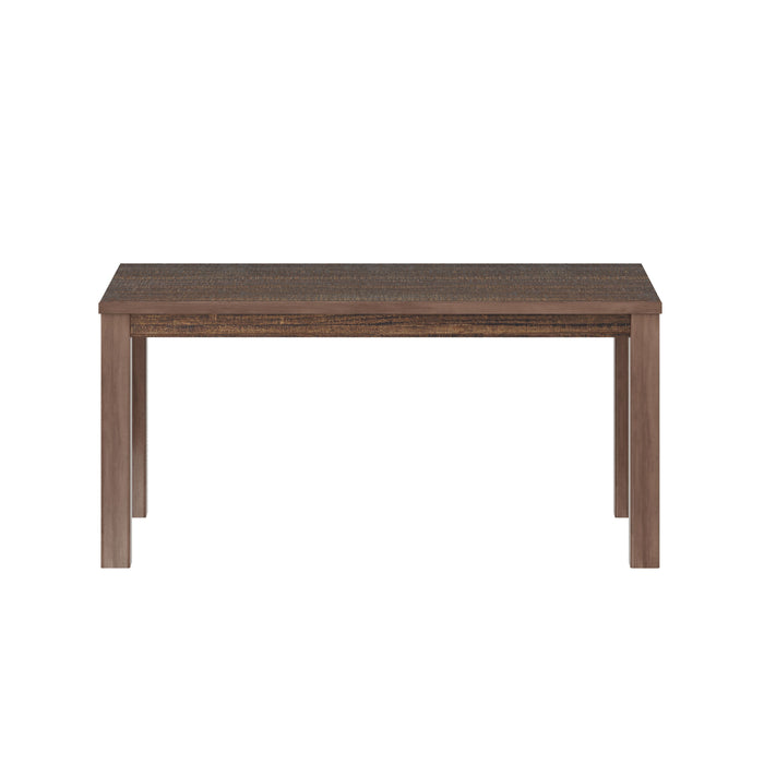 Yes4Wood Gray Albany Rectangular Dining Table 63, Modern Indoor Solid Wood Kitchen Table For Home, Kitchen, Dining Room, And Breakfast Nook - Espresso