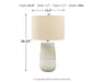 Shavon - Beige / White - Ceramic Table Lamp Unique Piece Furniture