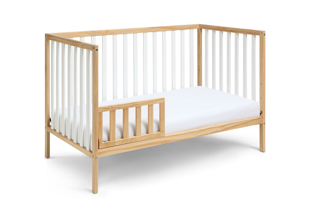 Deux Remi 3-In-1 Convertible Island Crib Natural / White