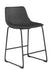 Centiar - Black / Gray - 5 Pc. - Counter Table, 4 Upholstered Barstools Unique Piece Furniture