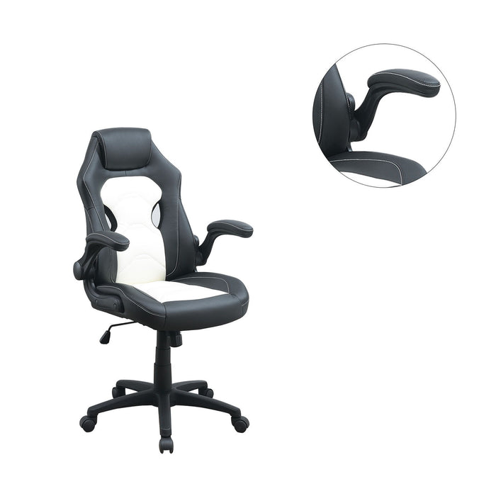 Adjustable Heigh Executive Office Chair, Black And White