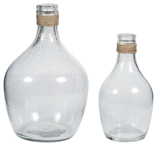 Marcin - Clear - Vase Set (Set of 2) Unique Piece Furniture