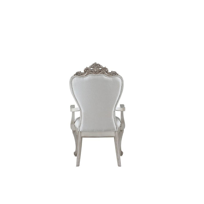 Gorsedd - Chair (Set of 2) - Cream Fabric & Antique White Unique Piece Furniture