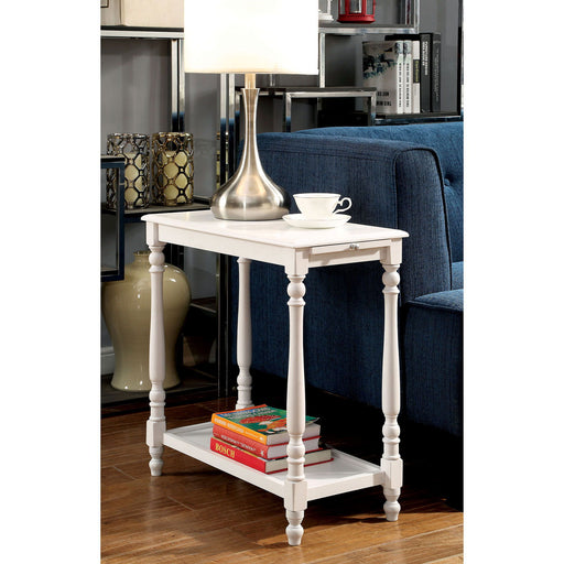 Deering - Side Table - White Unique Piece Furniture