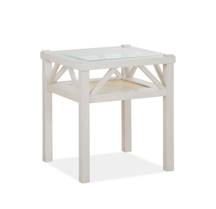 Ellison - Square End Table - Antique White