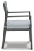 Eden Town - Gray / Light Gray - Arm Chair With Cushion (Set of 2) Unique Piece Furniture