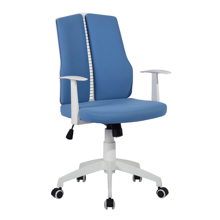 Ergonomic Office Chair High Back Desk Chair With, Blue / White