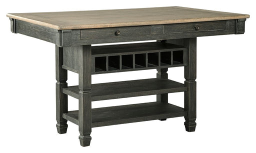 Tyler - Black / Gray - Rectangular Dining Room Counter Table Unique Piece Furniture