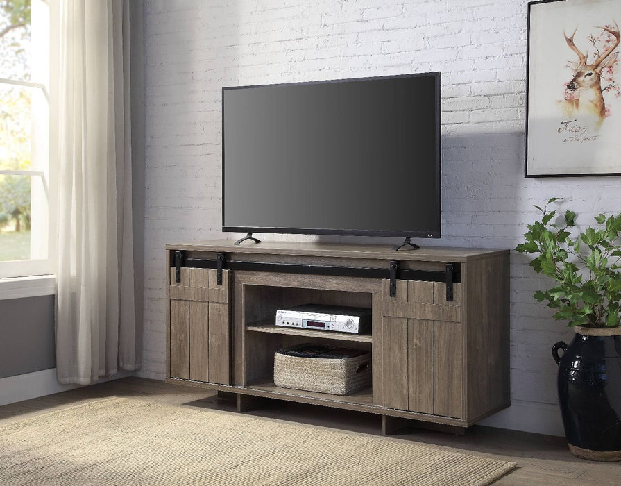 Bellarosa - TV Stand - Gray Washed Unique Piece Furniture
