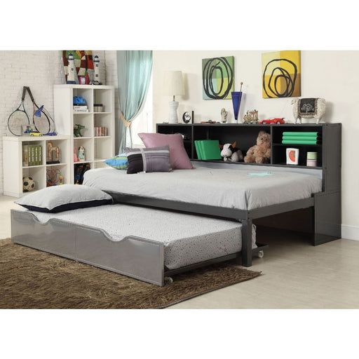 Renell - Twin Bed - Black & Silver Unique Piece Furniture