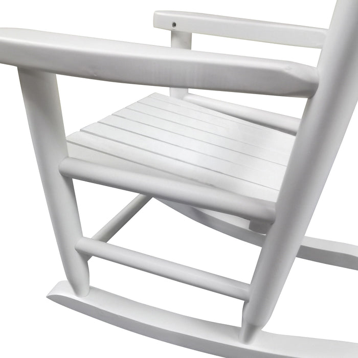 Children's Rocking White Chair-Indoor Or Outdoor - Suitable For Kids - Durable