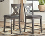 Caitbrook - Gray - Upholstered Barstool (Set of 2) Unique Piece Furniture