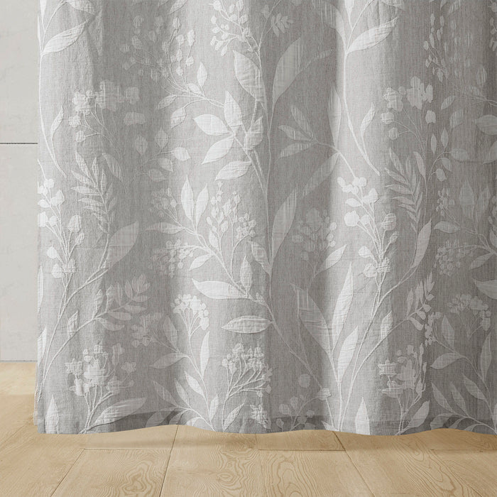 Floral Shower Curtain - Taupe