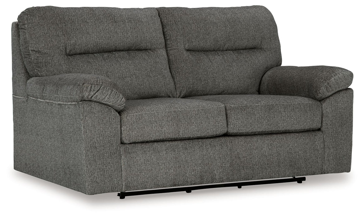 Bindura - Glider Loveseat - Mineral