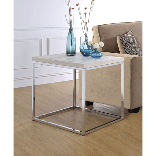 Snyder - End Table - Chrome Unique Piece Furniture