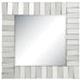 Tanwen - Square Wall Mirror With Layered Panel - Silver Unique Piece Furniture