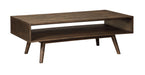 Kisper - Dark Brown - Rectangular Cocktail Table Unique Piece Furniture
