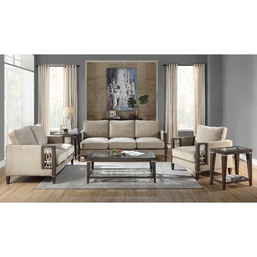 Peregrine - Sectional Sofa - Velvet & Walnut Unique Piece Furniture