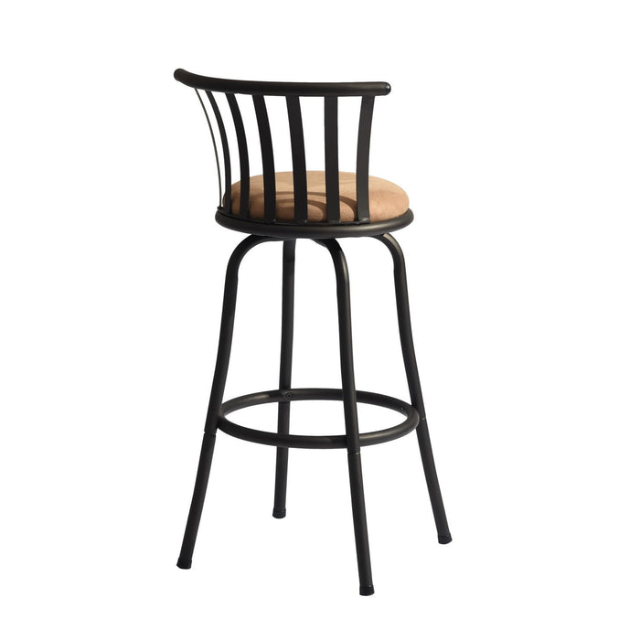 Swivel Counter Height Bar Stools (Set of 2) Brown