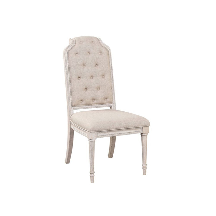 Wynsor - Side Chair (Set of 2) - Fabric & Antique Champagne Unique Piece Furniture
