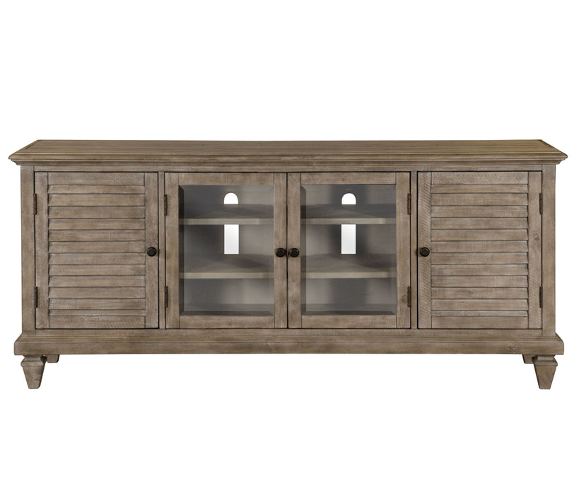 Lancaster - Rustic Entertainment Console - Dovetail Grey Unique Piece Furniture