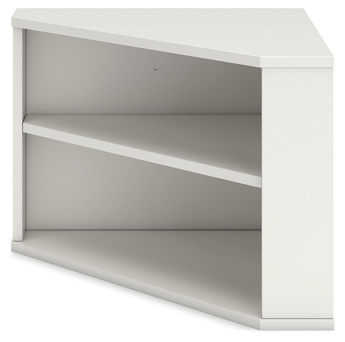 Grannen - White - Home Office Corner Bookcase Unique Piece Furniture