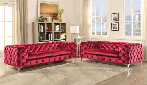 Adam - Sofa - Red Velvet Unique Piece Furniture