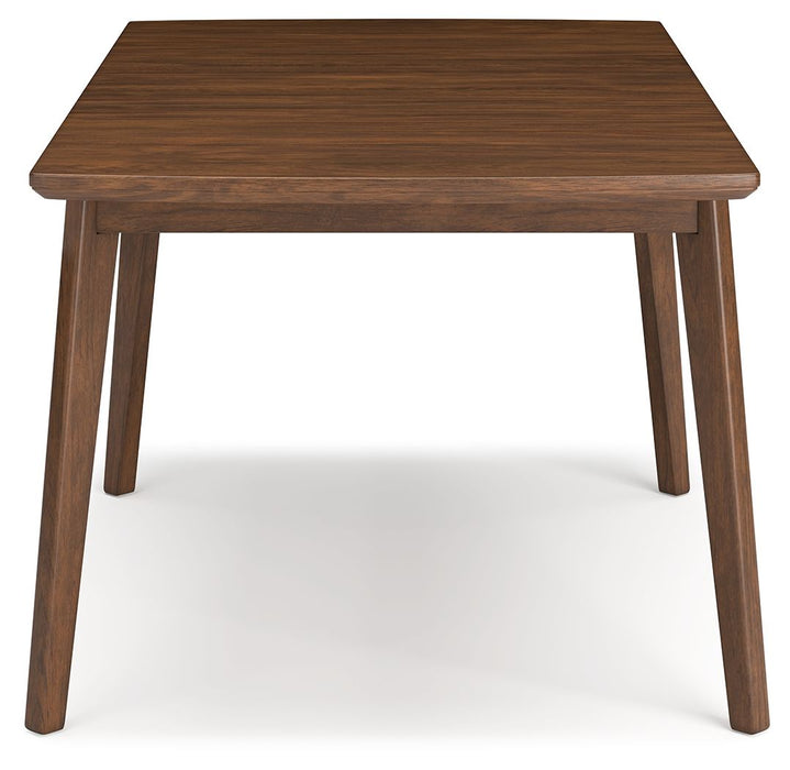 Lyncott - Rectangular Dining Room Butterfly Extension Table - Brown