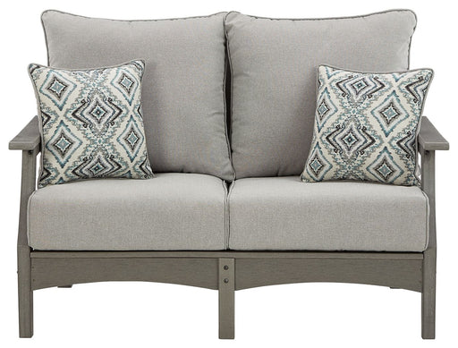 Visola - Gray - Loveseat W/Cushion Unique Piece Furniture