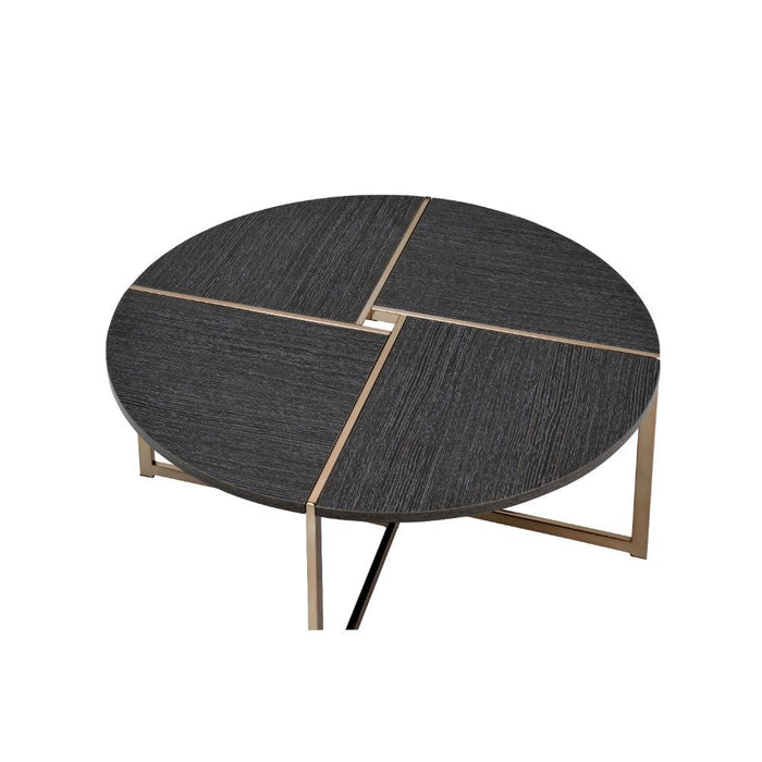 Bromia - Coffee Table - Black & Champagne Unique Piece Furniture