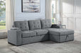 Kabira - Sectional Sofa - Gray Fabric Unique Piece Furniture