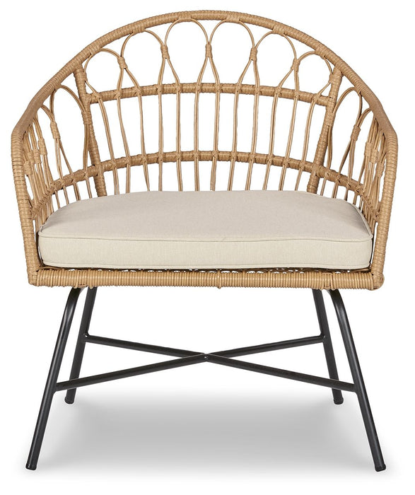 Hoonah - Natural / Cream/black - Accent Chair Unique Piece Furniture